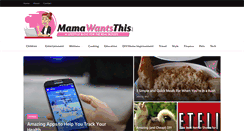 Desktop Screenshot of mamawantsthis.com
